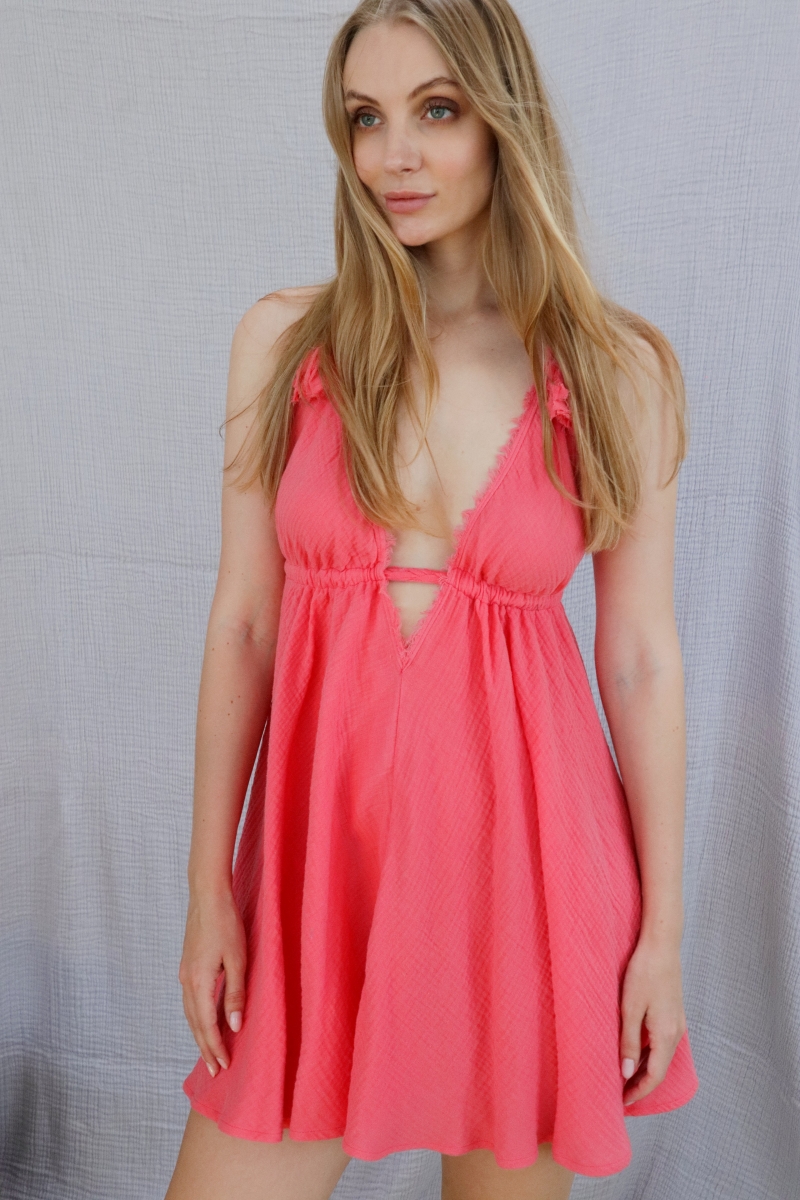 BEGONVILLE MUSLIN MINI DRESS