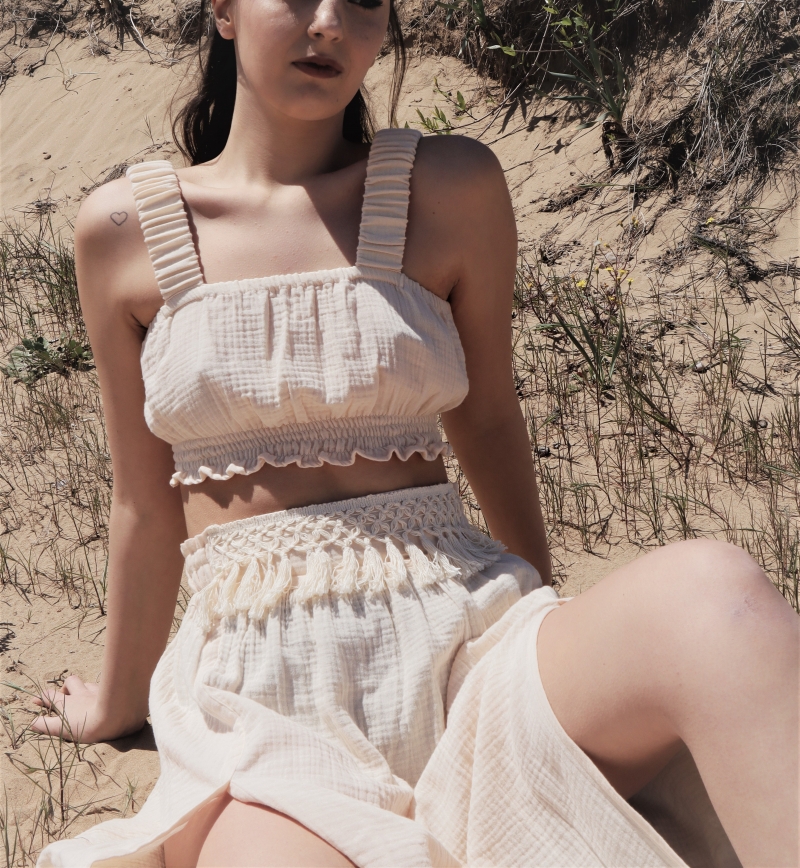 Magnolia Crop & Skirt Set