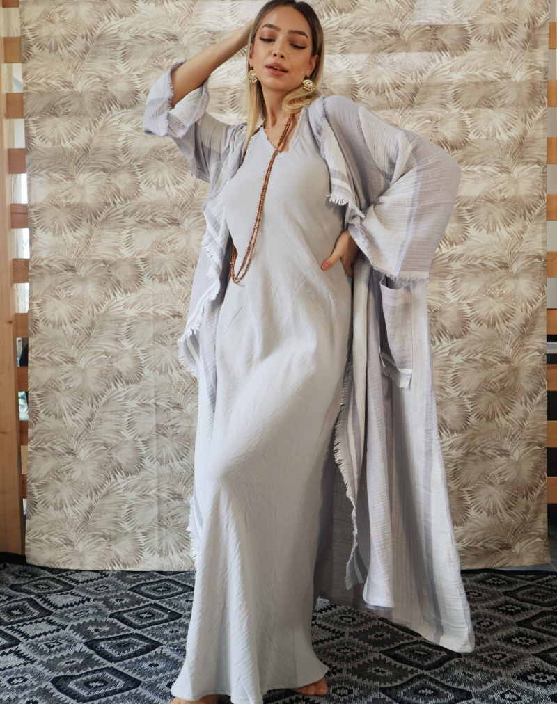 SWAN BOHO MUSLIN KAFTAN
