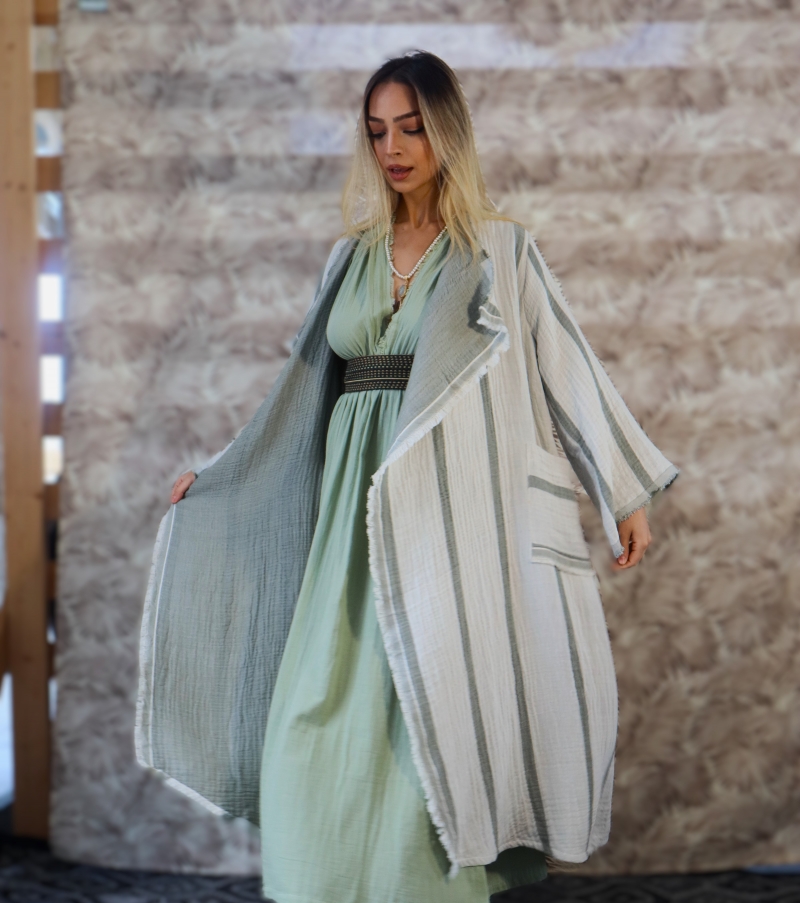 SWAN BOHO MUSLIN KAFTAN