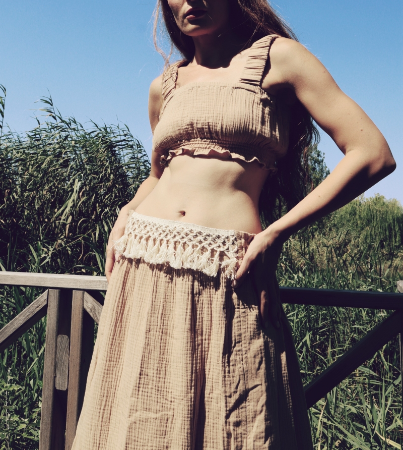 Magnolia Crop & Skirt Set