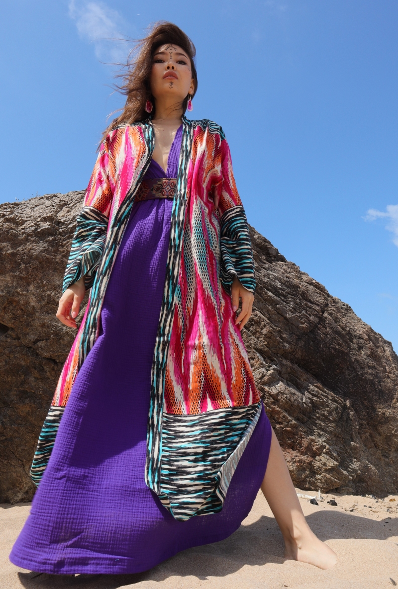 Buhara Ethnic Print Kaftan