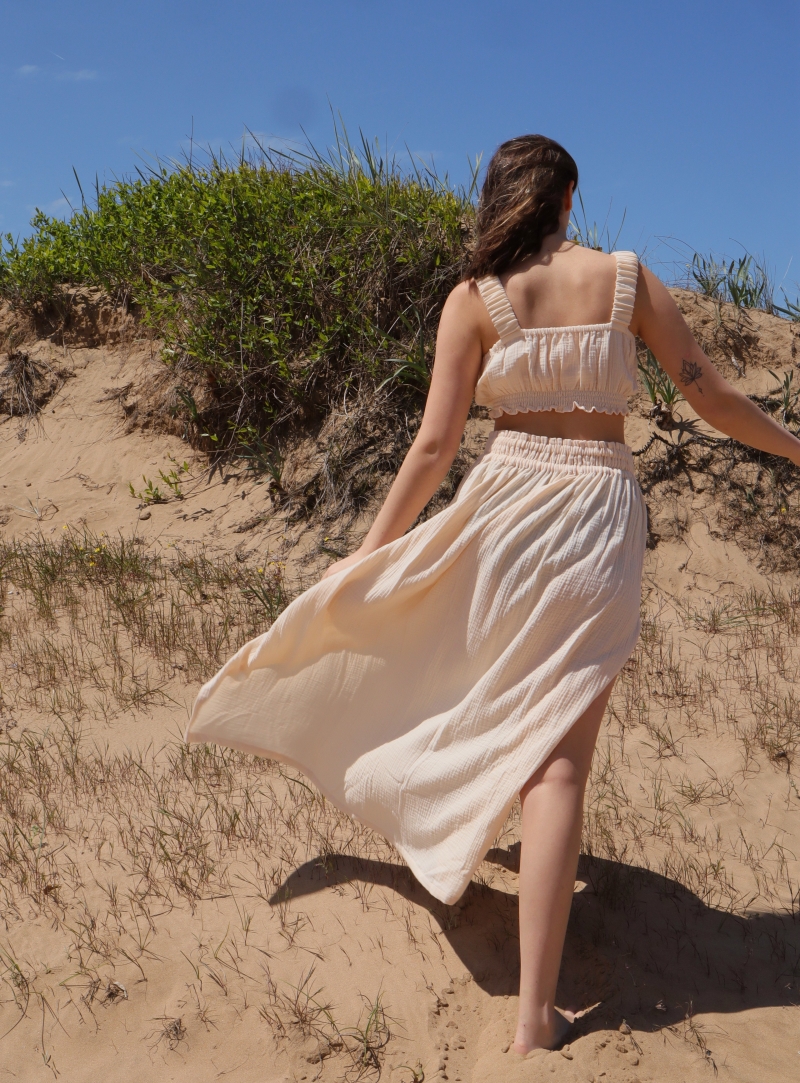 Magnolia Crop & Skirt Set