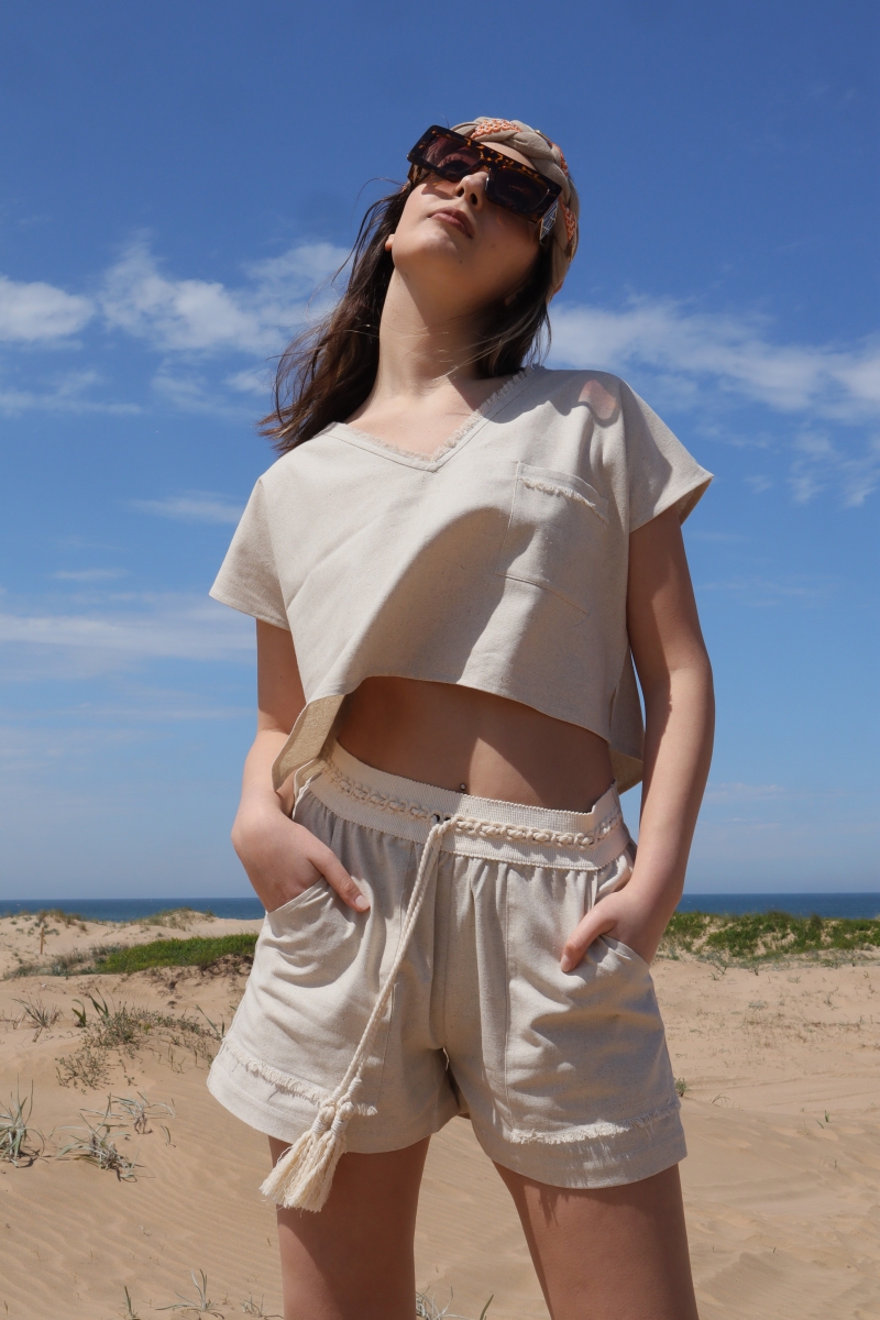 Lavanda Linen Şile Fabric 