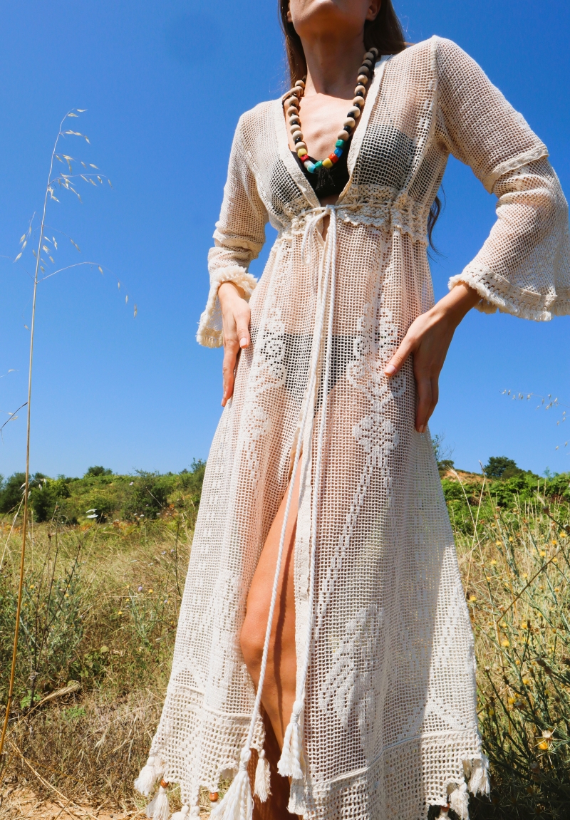 RHAPSODY LACE KAFTAN