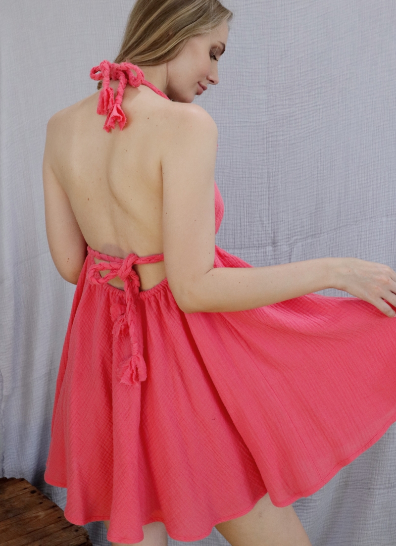 BEGONVILLE MUSLIN MINI DRESS