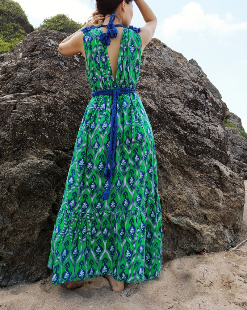 SELENE IKAT MAXİ DRESS