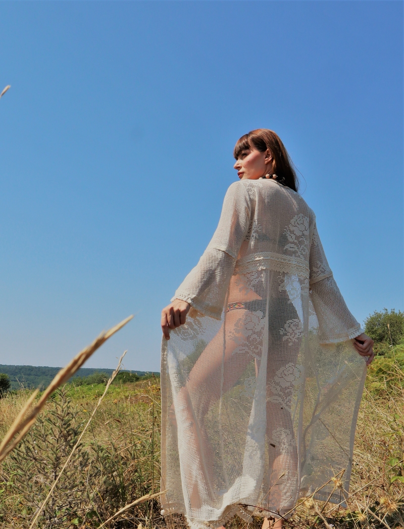 RHAPSODY LACE KAFTAN