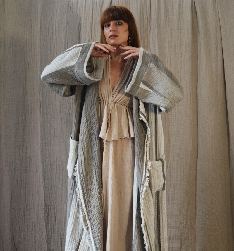 SWAN BOHO MUSLIN KAFTAN