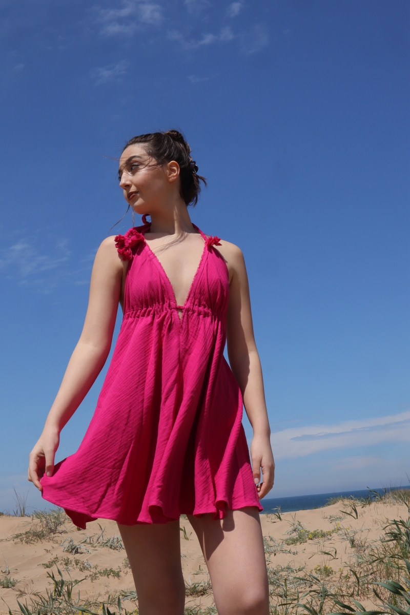 BEGONVILLE MUSLIN MINI DRESS